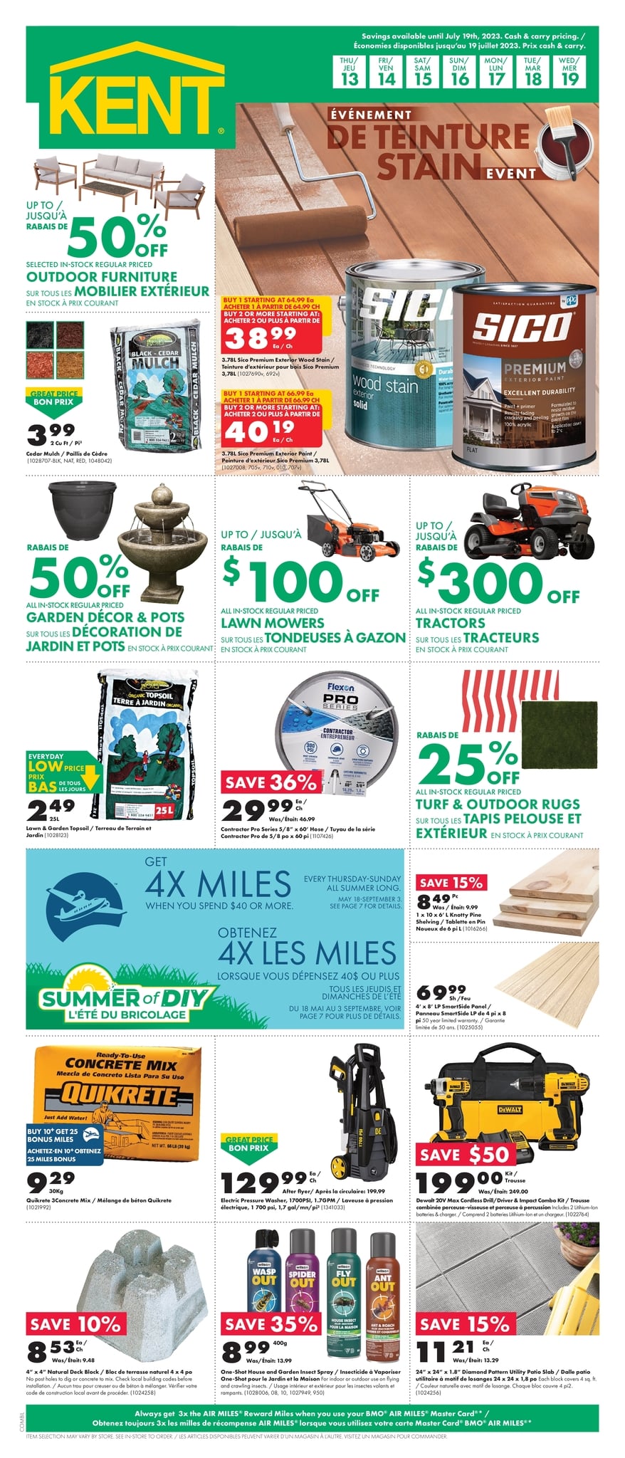 Circulaire Kent Du 13 au 19 juillet 2023 🍁 Plusieurs Rabais 📌